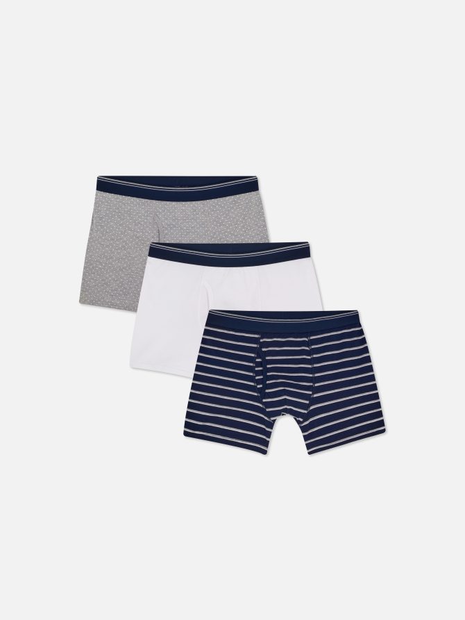 3-Pack Printed Boxer Briefs