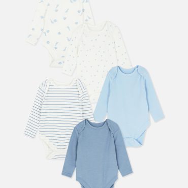 5-Pack Multi Long Sleeve Bodysuits
