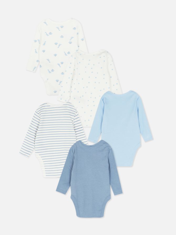 5-Pack Multi Long Sleeve Bodysuits - Image 2
