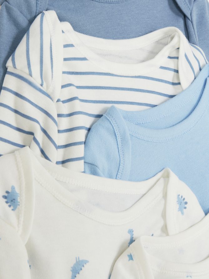 5-Pack Multi Long Sleeve Bodysuits - Image 3