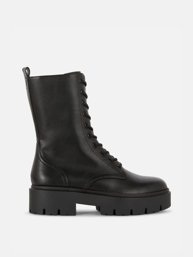 Lace Up Chunky Boots