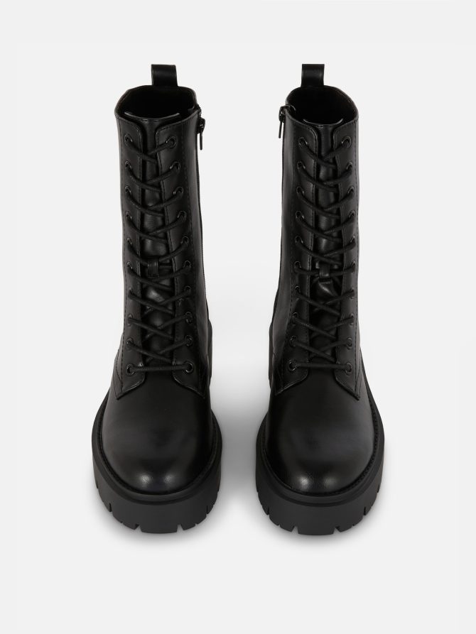 Lace Up Chunky Boots - Image 2