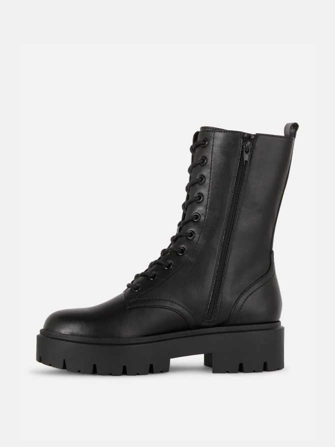 Lace Up Chunky Boots - Image 4