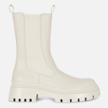 Faux Leather Chunky Boots