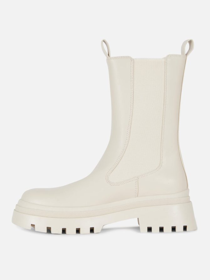 Faux Leather Chunky Boots - Image 4