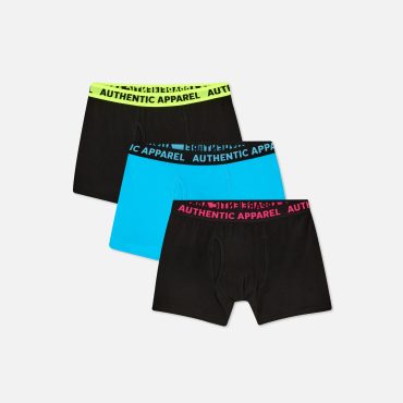 3-Pack Contrast Waist Boxer Briefs