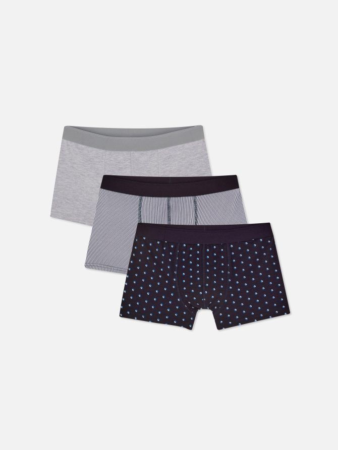 3-Pack Multi-Pattern Boxer Briefs