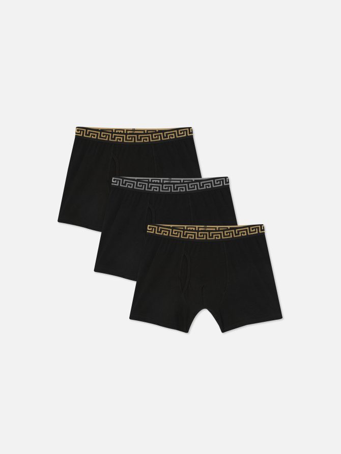 3-Pack Geometric Boxer Briefs