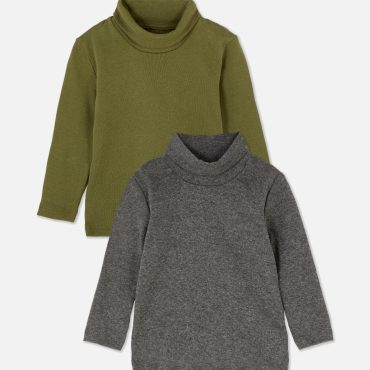 2-Pack Roll Neck Knitted Sweaters