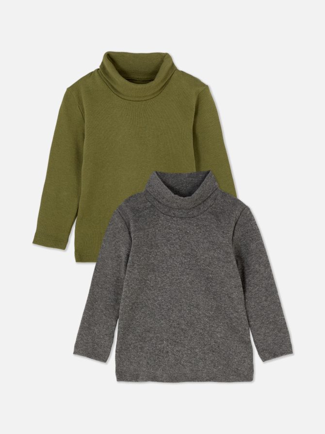 2-Pack Roll Neck Knitted Sweaters
