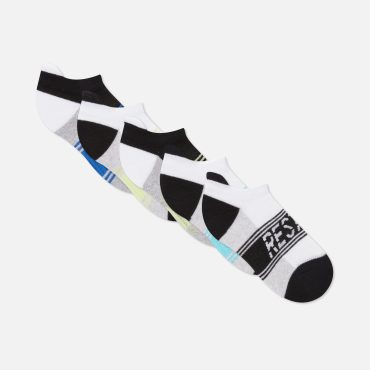 5-Pack Sports Slogan Sneaker Socks
