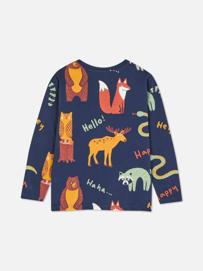 Printed Long Sleeve T-Shirt - Image 2