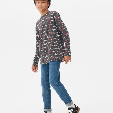 Patterned Long Sleeve T-shirt