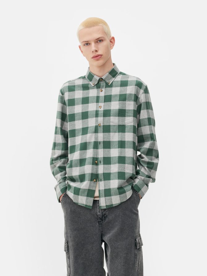 Long Sleeve Check Shirt - Image 2