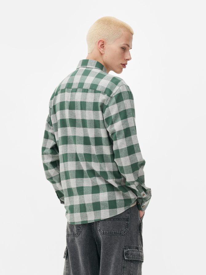 Long Sleeve Check Shirt - Image 4
