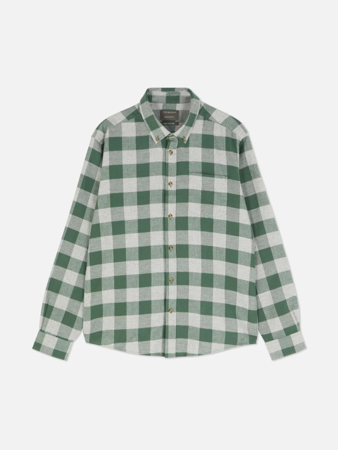 Long Sleeve Check Shirt - Image 5