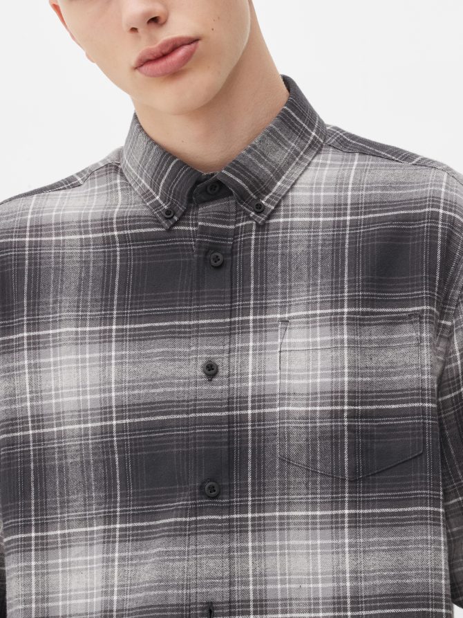 Long Sleeve Check Shirt - Image 3