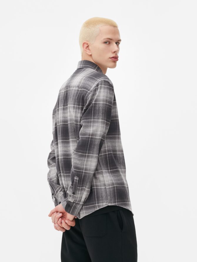 Long Sleeve Check Shirt - Image 4
