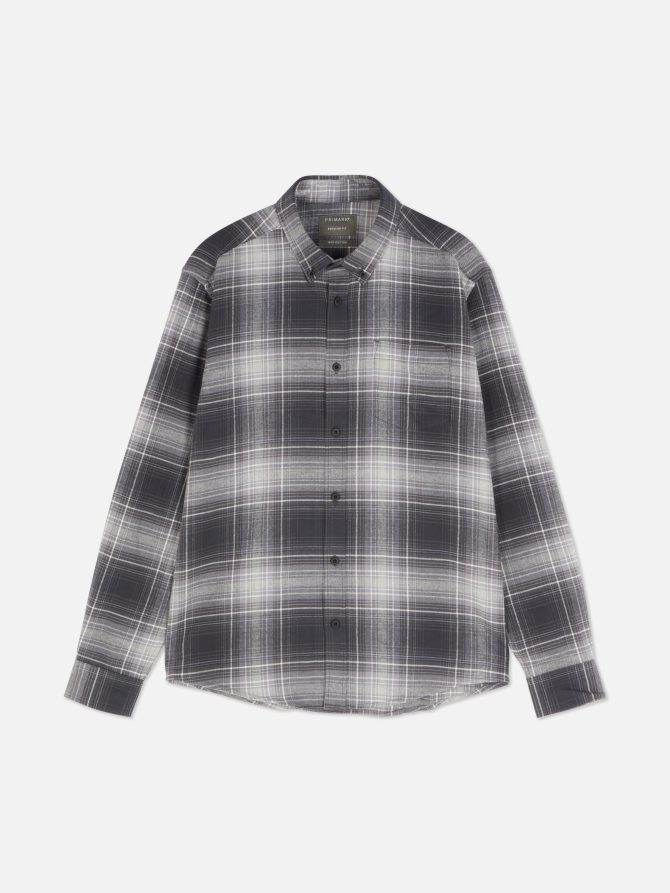 Long Sleeve Check Shirt - Image 5