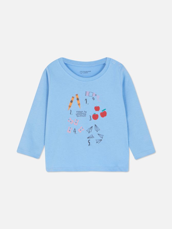 Long Sleeve Cotton T-Shirt - Image 3