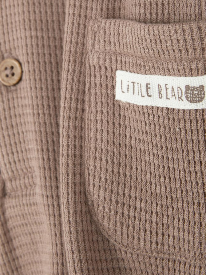 Little Bear Waffle Romper - Image 3