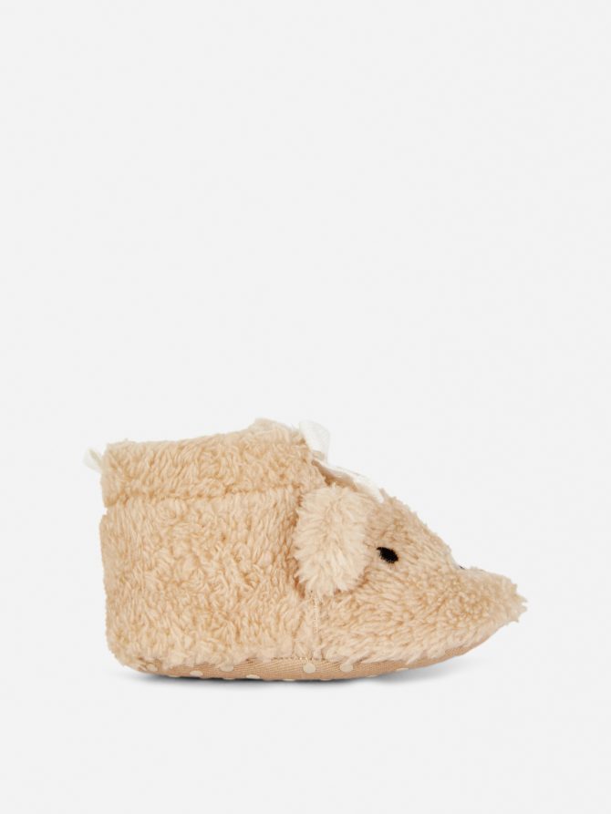 Teddy Bear Baby Booties