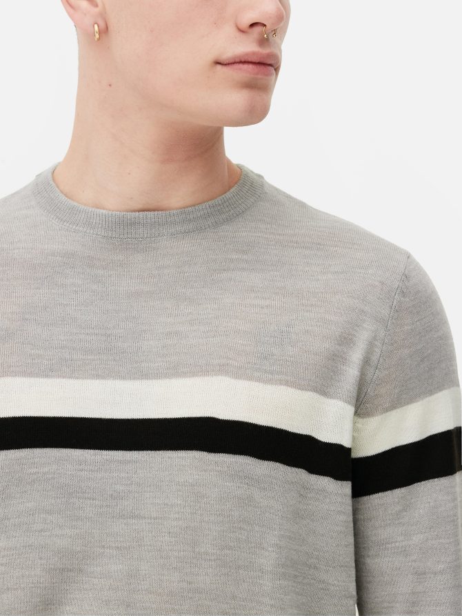 Striped Crew Neck Sweater - Image 3