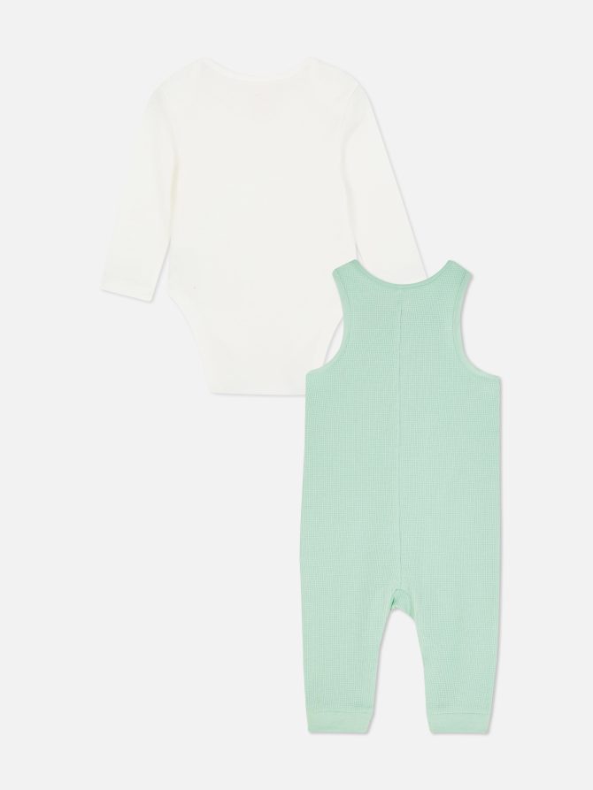 Disney’s Mickey Mouse and Donald Duck Bodysuit & Overalls Set - Image 4