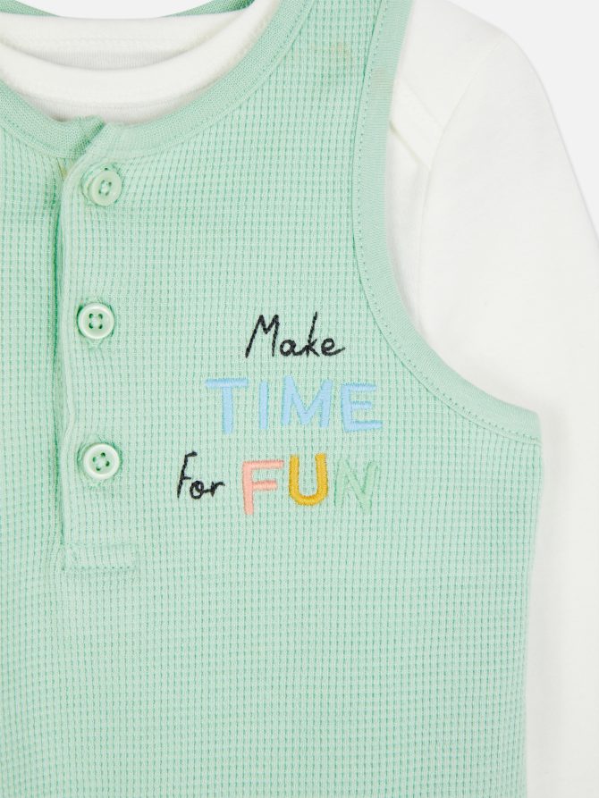 Disney’s Mickey Mouse and Donald Duck Bodysuit & Overalls Set - Image 5