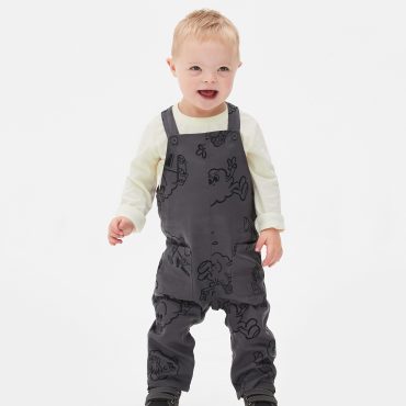 Skate Shapes T-Shirt & Overalls Set