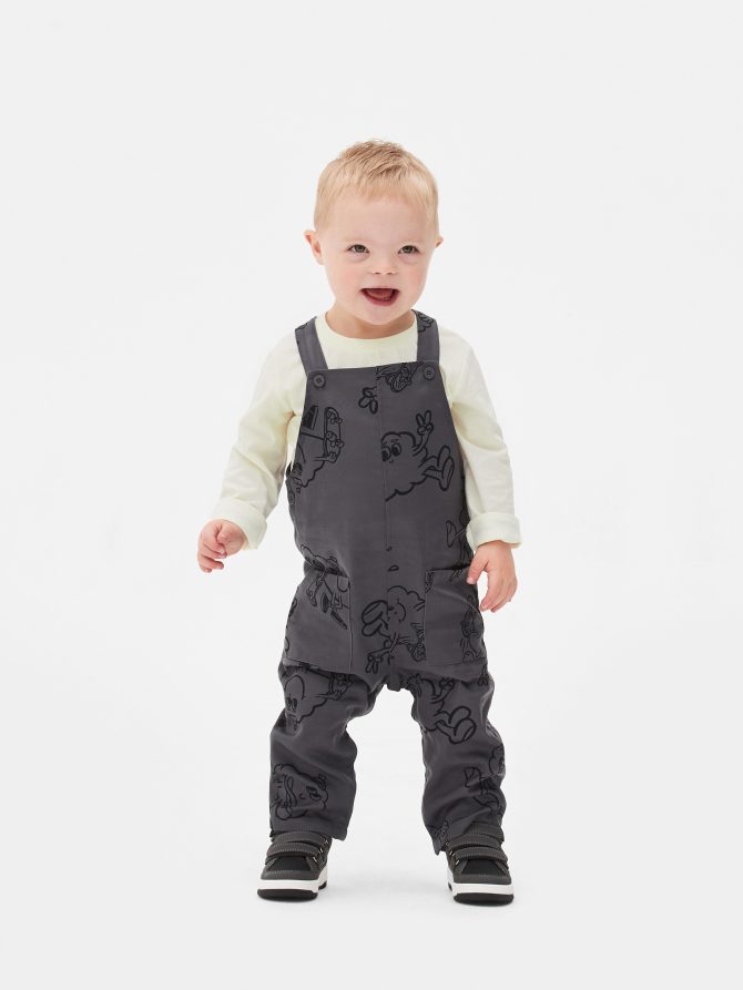 Skate Shapes T-Shirt & Overalls Set