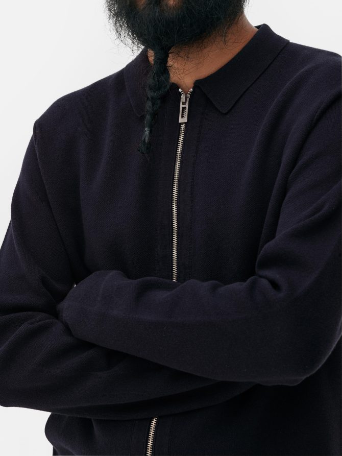 Collared Zip Cardigan - Image 3