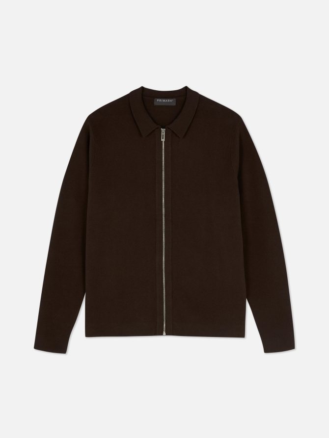 Collared Zip Cardigan - Image 2
