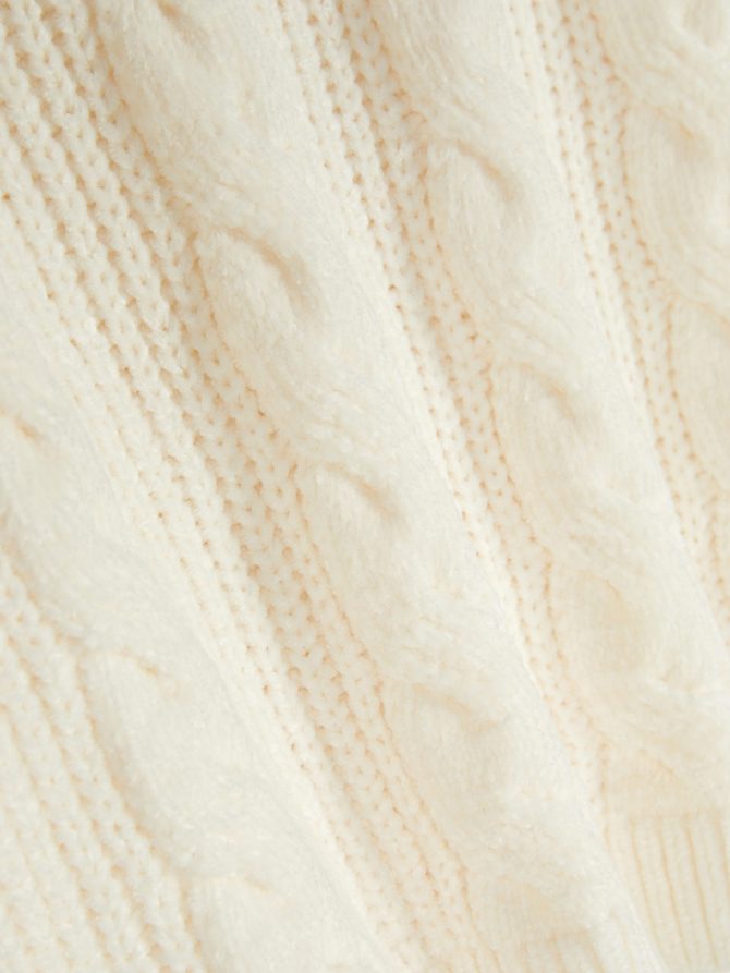 Roll Neck Cable Knit Sweater - Image 3