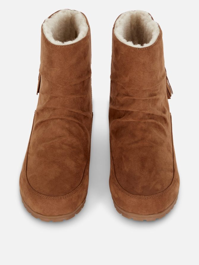 Faux Suede Tassel Boots - Image 2