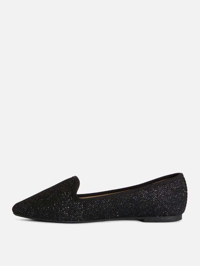 Wide Fit Glitter Flat Pumps - Image 4