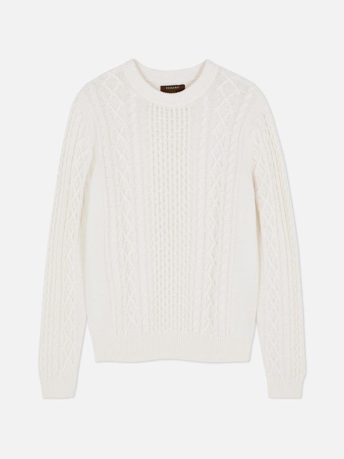 Cable Knit Panel Sweater - Image 5