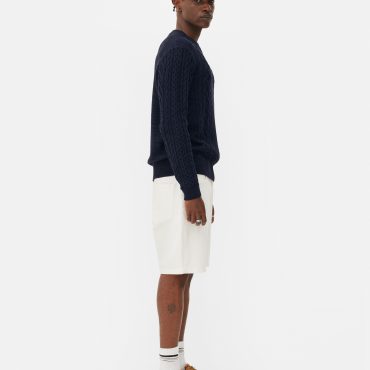 Cable Knit Panel Sweater