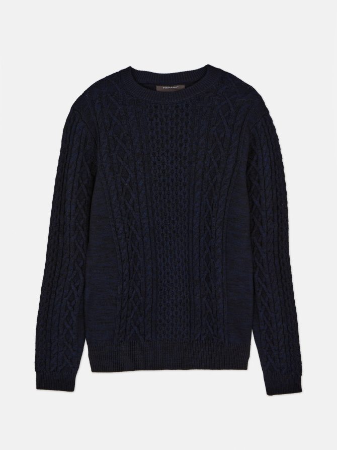 Cable Knit Panel Sweater - Image 5