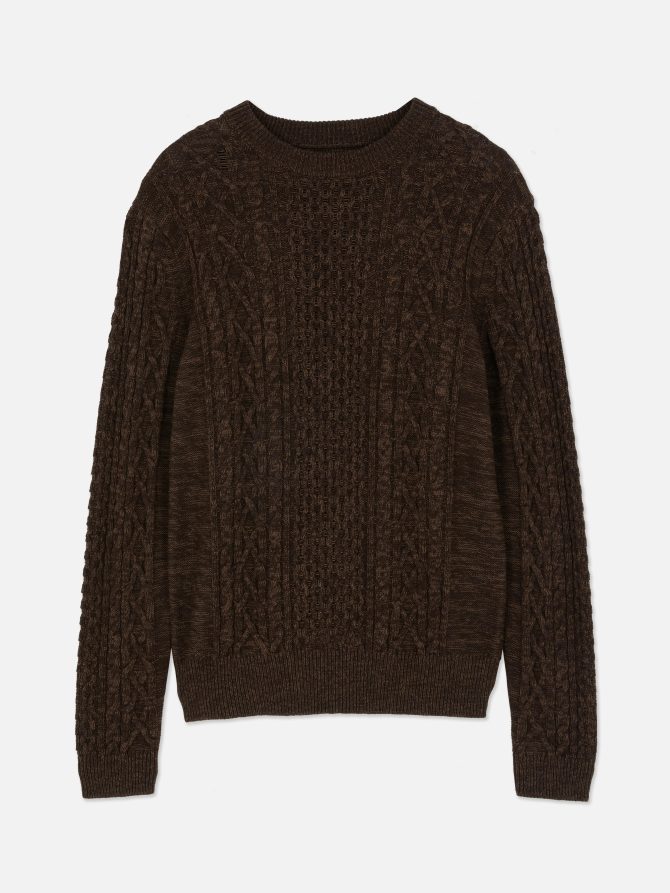 Cable Knit Panel Sweater - Image 5