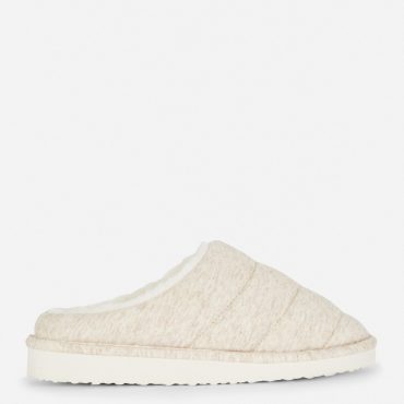 Padded Quilted Mule Slippers