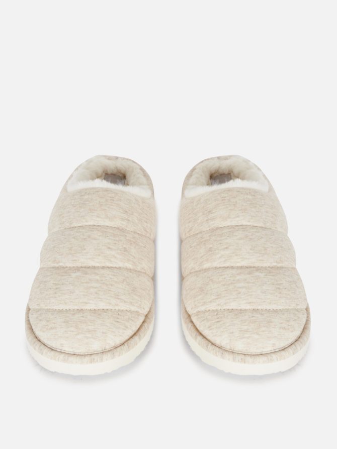 Padded Quilted Mule Slippers - Image 2