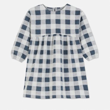 Long Sleeve Check Dress