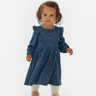 Polka Dot Long Sleeve Dress