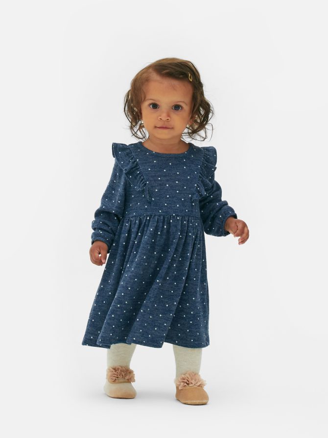 Polka Dot Long Sleeve Dress