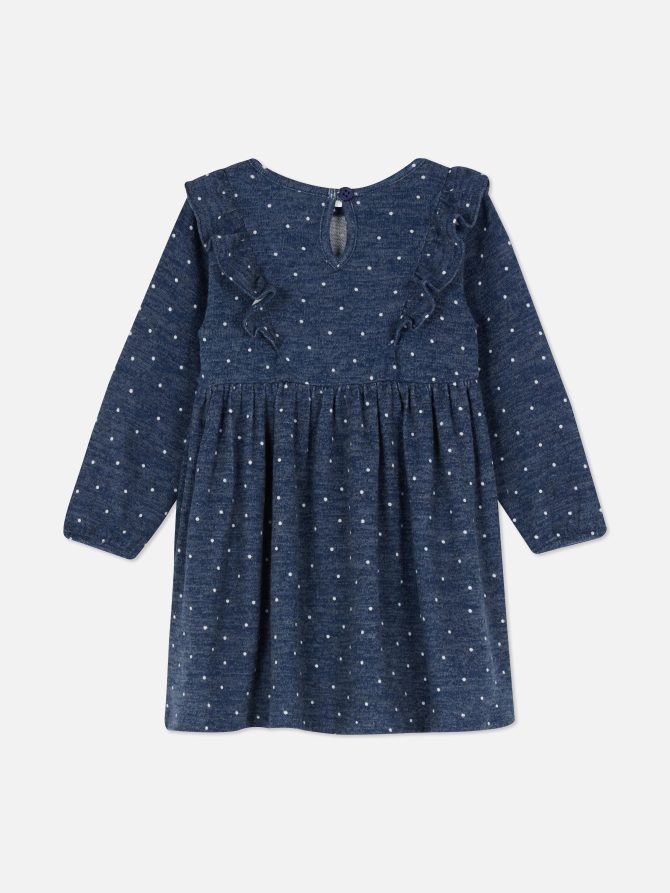 Polka Dot Long Sleeve Dress - Image 4