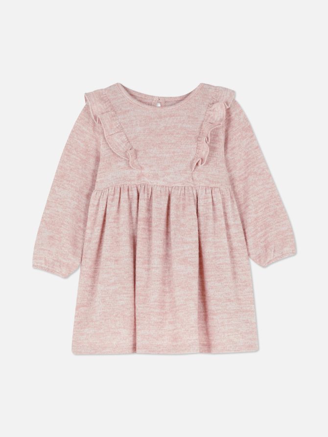 Ruffled Long Sleeve Dress
