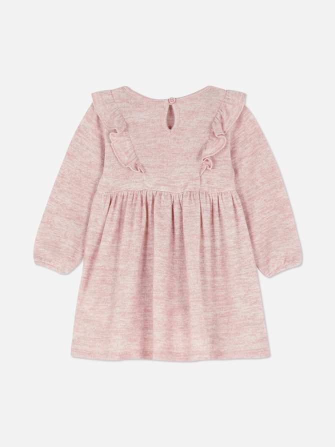 Ruffled Long Sleeve Dress - Image 2