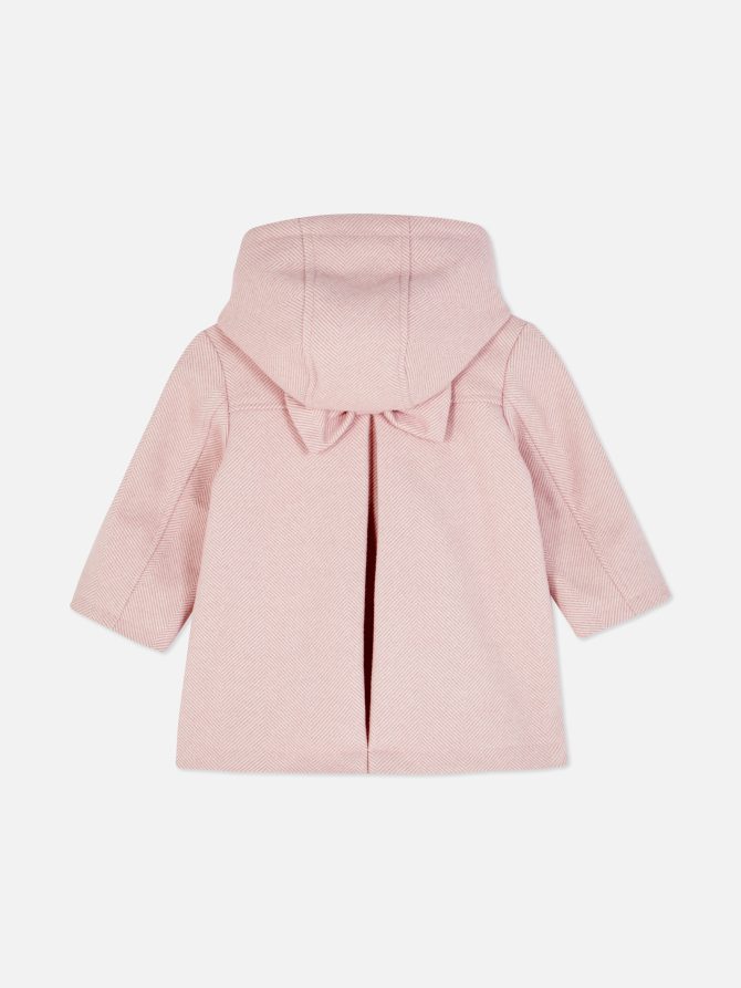 Herringbone Hooded Coat - Image 2