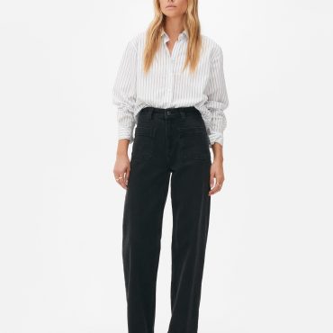 Cotton Rich Wide Leg Jeans